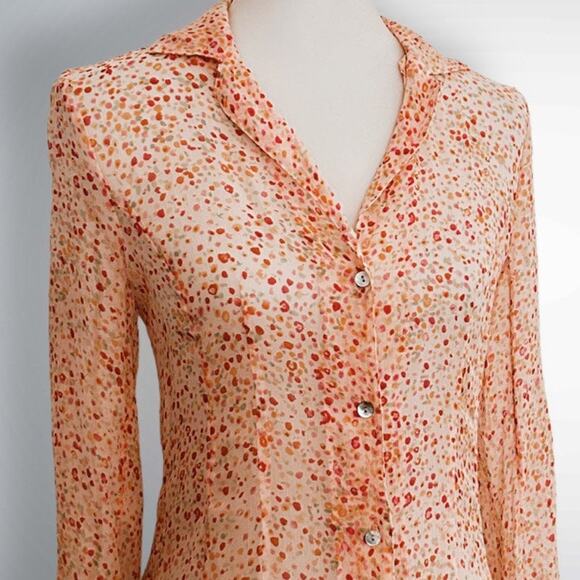 90s Victoria’s Secret Silk Sheer Negligee Dress – Button Front, XS - Picture 5 of 8